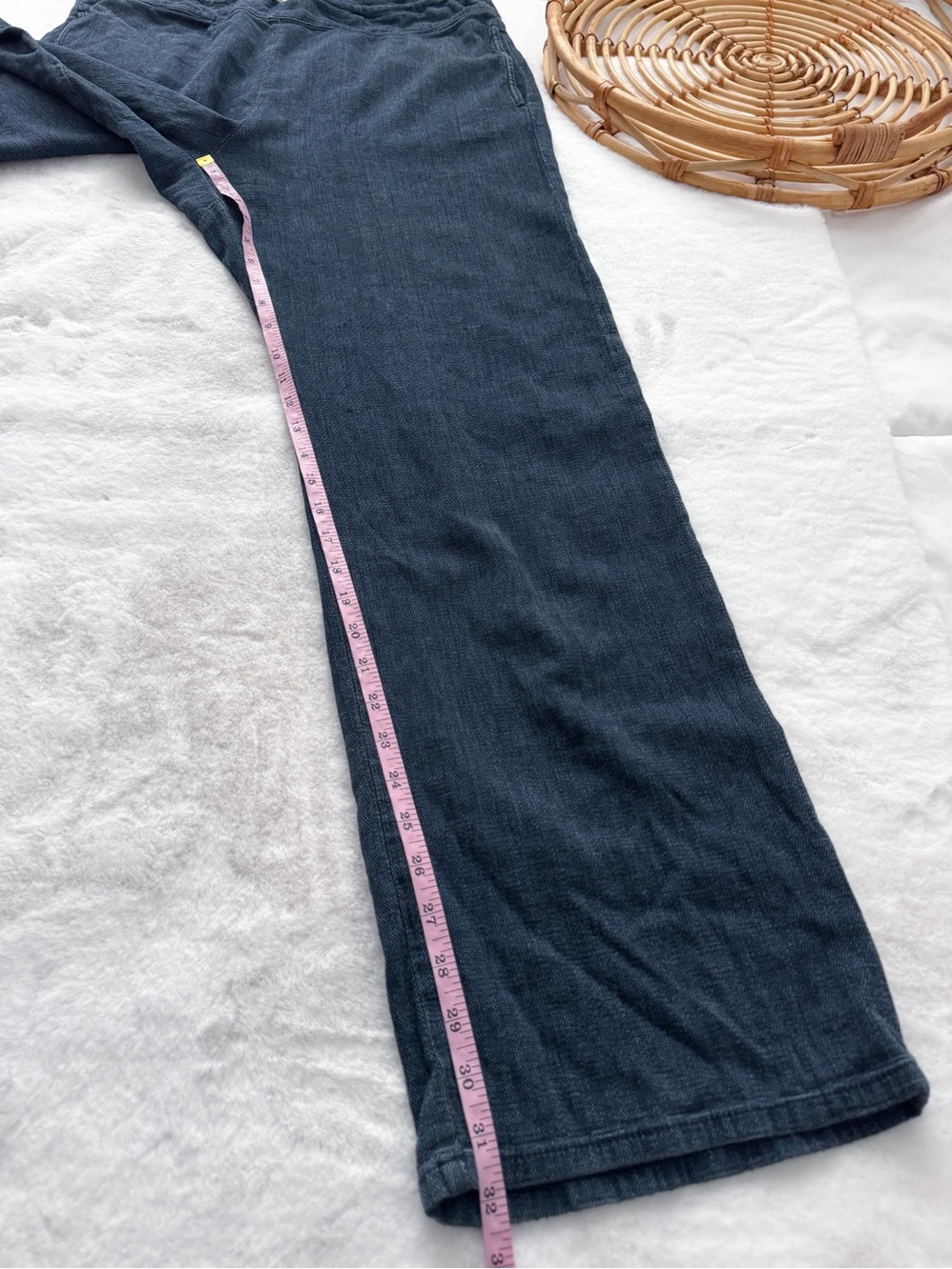Imogene + Willie Fethiye Pant Faded Blue Drawstring Lounge Pants M Unisex - Picture 16 of 16